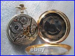 Antique Hamilton 956 Railroad Grade Openface Gold Filled 49 mm Case Pocket Watch