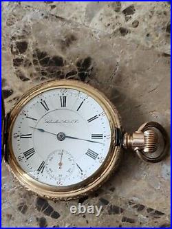 Antique Hamilton Model 2 Gold Plated Pocket Watch 17J 1893 55mm case Buck