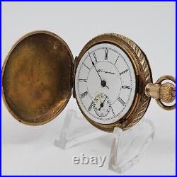 Antique Hampden Hunter Case Pocket Watch GF