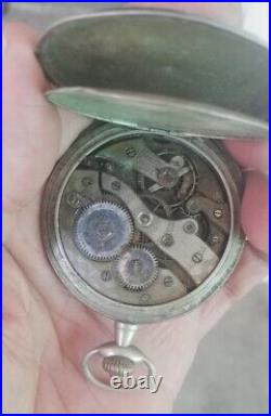 Antique Hunter Case G/Silver Pocket Watch Blumie Ancre de percition 50 mm Aprx
