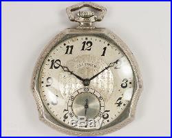 Antique Illinois 12s 23j Adjusted Pocket Watch with 14k WGF Case & Original Box