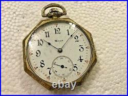 Antique Illinois Octagon Pocket Watch 1912 Supreme Watch Case Sold As Is