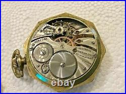 Antique Illinois Octagon Pocket Watch 1912 Supreme Watch Case Sold As Is