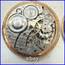 Antique Illinois Pocket Watch Gold Filled Beautiful Nawco Case Parts/Repair READ