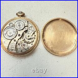Antique Illinois Pocket Watch Gold Filled Beautiful Nawco Case Parts/Repair READ