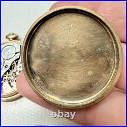 Antique Illinois Pocket Watch Gold Filled Beautiful Nawco Case Parts/Repair READ
