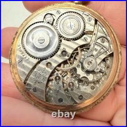 Antique Illinois Pocket Watch Gold Filled Beautiful Nawco Case Parts/Repair READ