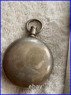 Antique Illinois Queen Pocket Watch Keystone Coin Leader Case Key Wind