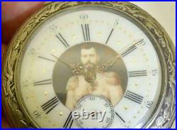 Antique Imperial Russian Art-Nouveau LeCoultre caliber chased case pocket watch