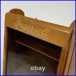 Antique Ingersoll Pocket Watch Advertising Store Showroom Counter Display Case