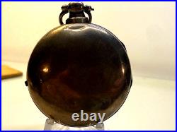 Antique J Johnstone Detached Lever Pocket Watch Silver Pair Case