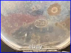 Antique Kendal & Dent stem wind pocket watch in 0.935 sterling silver case -Runs