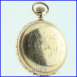 Antique Keystone Boss Scalloped Hunter Pocket Watch Case for 18 Size Gold Filled