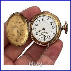 Antique Keystone J Boss 10k Filled Pocket Watch Case Parts Repair 15 Jewel