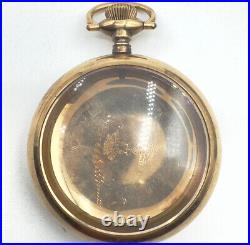 Antique Keystone Open Face Pocket Watch Case for 18 Size Gold Filled Guilloche