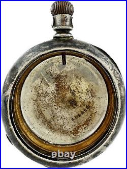 Antique Keystone Pocket Watch Case for 18 Size Coin Silver for Repair
