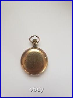 Antique Ladies 17 Jewels Pocket Watch GF Case