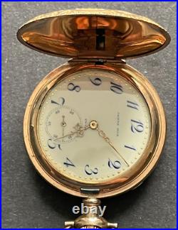 Antique Longines Cal 13.98 Pocket Watch Running Fancy Dial GF Case 0s 15j Swiss