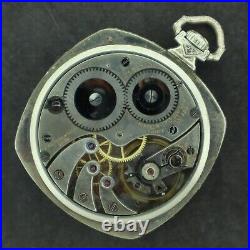 Antique Longines Manual Wind Pocket Watch 17.79ABC Runs w Fancy Award Case Back