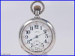 Antique NICE Illinois 24j 18s Bunn Special in Oversized Dueber Coin Silver Case