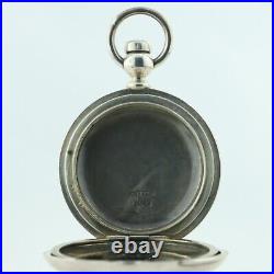Antique Newport Hunter Pocket Watch Case for 18 Size Key Wind Coin Silver #2