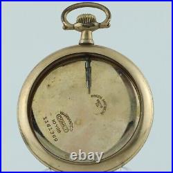Antique North American Comet w Guilloche Pocket Watch Case 14 Size Gold Filled