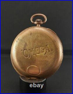 Antique OMEGA Retailer Advertising Pocket Watch's Hunter Case. 48mm. Ca 1906