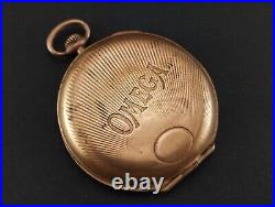 Antique OMEGA Retailer Advertising Pocket Watch's Hunter Case. 48mm. Ca 1906