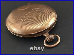 Antique OMEGA Retailer Advertising Pocket Watch's Hunter Case. 48mm. Ca 1906