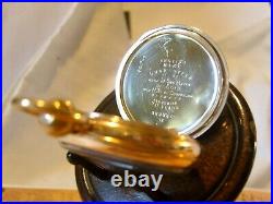 Antique Omega Labrador Pocket Watch 1912 15 Jewel 10ct Rose Gold Filled Case Fwo