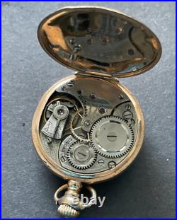 Antique Omega Pocket Watch Running GF Case 0s 15j Swiss