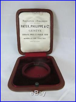 Antique PATEK PHILIPPE Grand Prix Paris 1889 Original POCKET WATCH Box Case