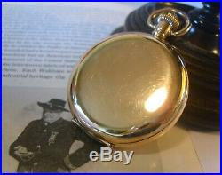 Antique Pocket Watch 1904 Waltham 7 Jewel Half Hunter 9ct Rose Gold Filled Case