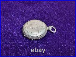 Antique Pocket Watch Coin Silver Case Only Warranted No. 1 U121 57.15grams