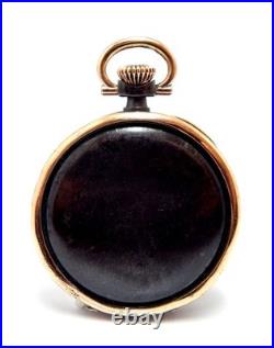Antique Pocket Watch LONGINES Open Face Case Steel & Gold Circa 1920 Working