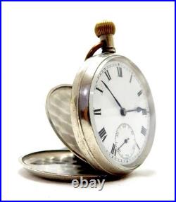 Antique Pocket Watch Open Face Hand Winding Case Steel 50mm Circa 1930 Working