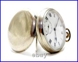 Antique Pocket Watch Open Face Hand Winding Case Steel 50mm Circa 1930 Working