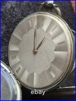 Antique Pocket Watch P&CC Silver Case Key Wind Set Breguet F Chappement 53MM