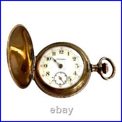 Antique Potomac Pocket Watch With Hunter Case Gold Filled Working