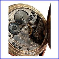 Antique Potomac Pocket Watch With Hunter Case Gold Filled Working