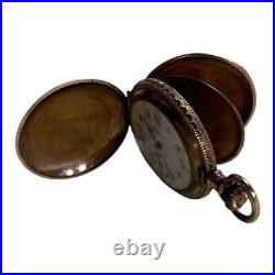Antique Potomac Pocket Watch With Hunter Case Gold Filled Working