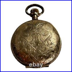 Antique Potomac Pocket Watch With Hunter Case Gold Filled Working