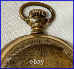 Antique R. E. Chalmers & Co Chicago Pocket Watch Gold Filled Monitor Case 19th Ce