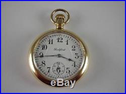 Antique Rare 16s Rockford 545, 21 jewels high grade pocket watch! Nice case 1908