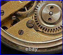 Antique Remontoir Cylindre Pocket Watch Running Ticks 47mm Silver Case