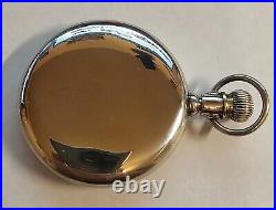 Antique Rode Swiss pocket watch 21 Jewel 5 adjusts 39.78 mm Swing out case