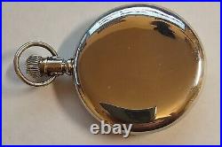 Antique Rode Swiss pocket watch 21 Jewel 5 adjusts 39.78 mm Swing out case