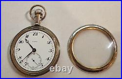 Antique Rode Swiss pocket watch 21 Jewel 5 adjusts 39.78 mm Swing out case