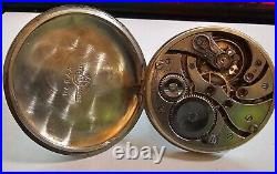 Antique Rode Swiss pocket watch 21 Jewel 5 adjusts 39.78 mm Swing out case