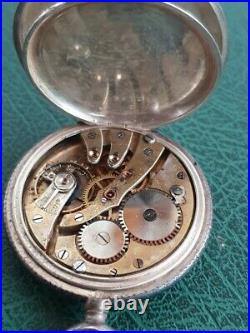 Antique Russian pocket watch with Niello case